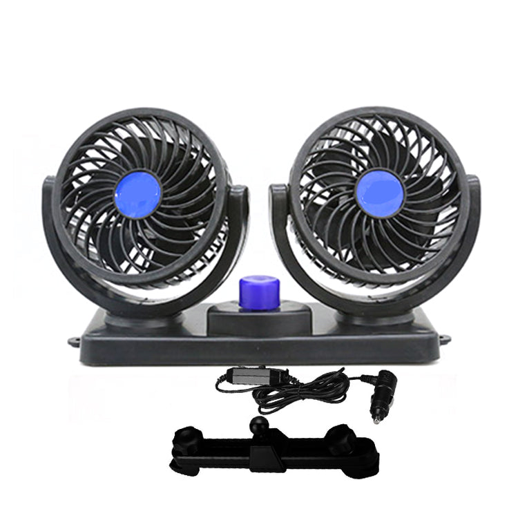 USB Dual 4-Inch Car Fan – 100% Pure Copper Motor | JD-F11