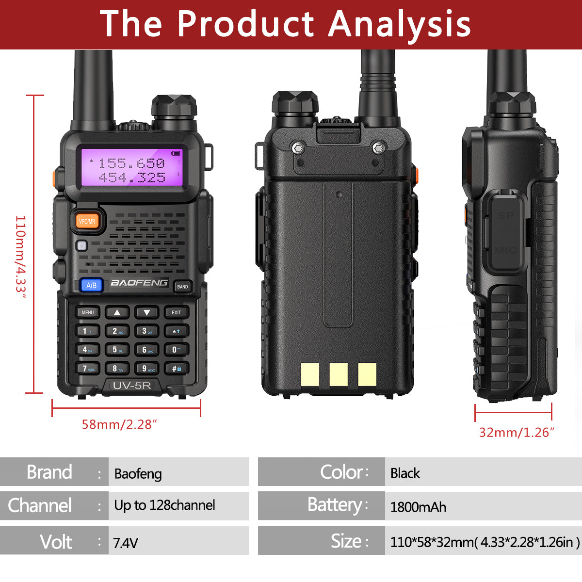 Dual Band Two-Way Radio