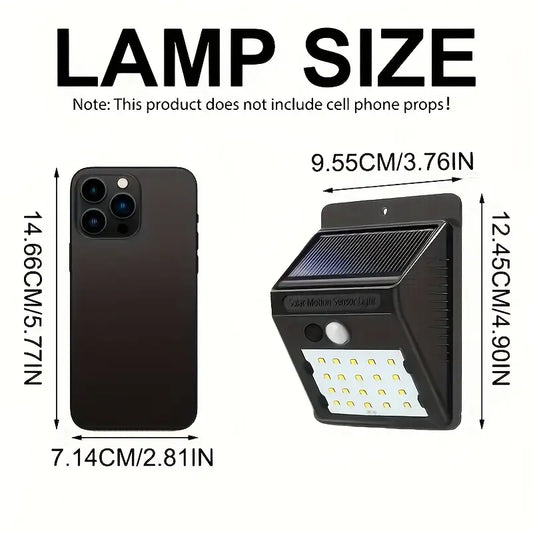 6pcs Solar Wall Lights with Motion Sensor