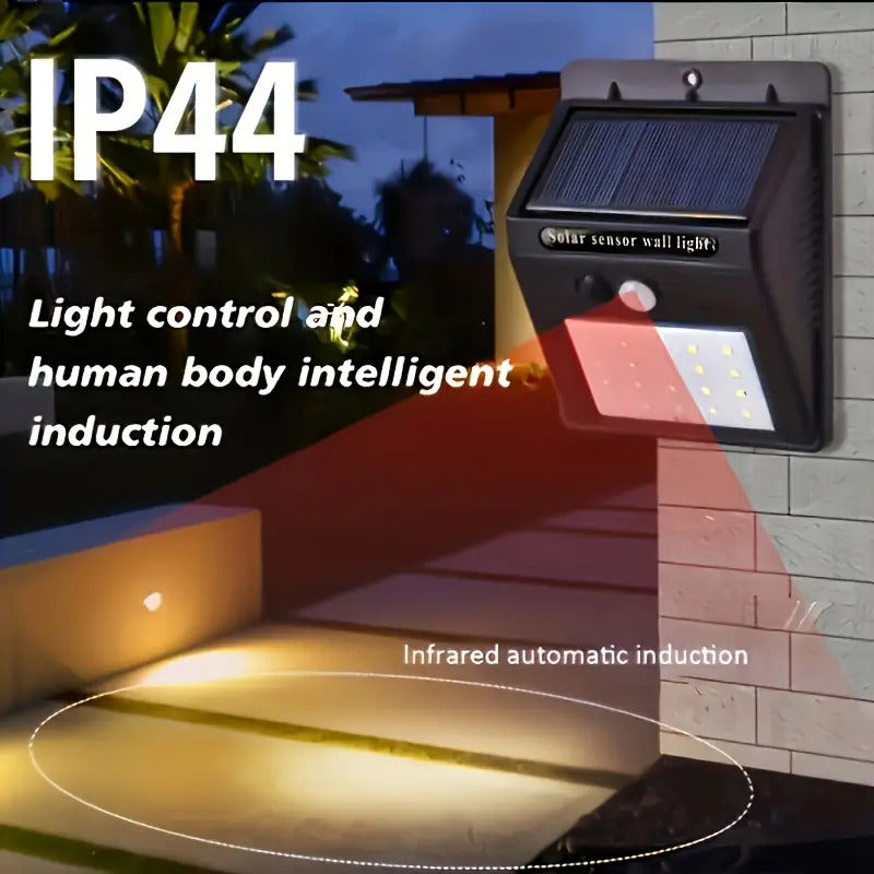 6pcs Solar Wall Lights with Motion Sensor