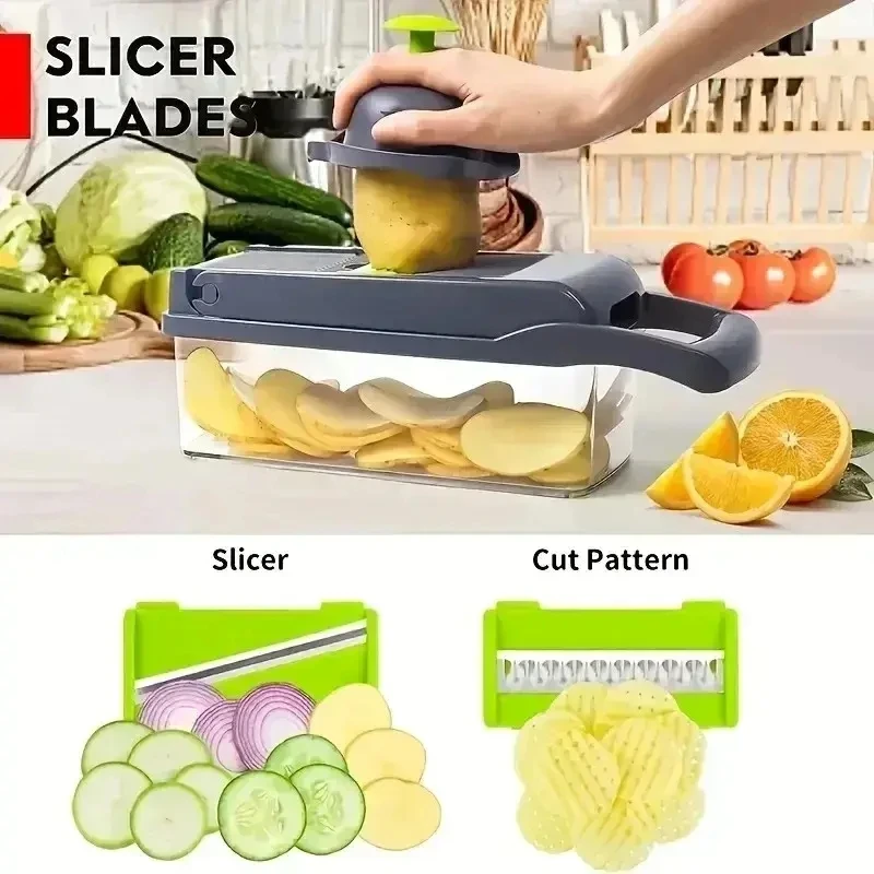 14 in 1 Multifunctional Vegetable Chopper Food Chopper