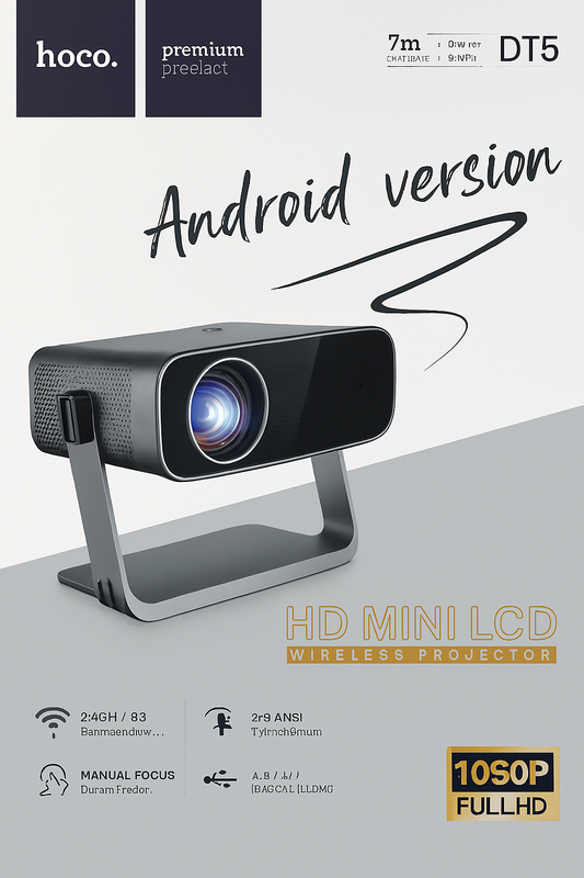 Wireless Projector – Android Version | 1080P Full HD