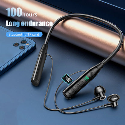 Metal Neck-Mounted Bluetooth Earphones