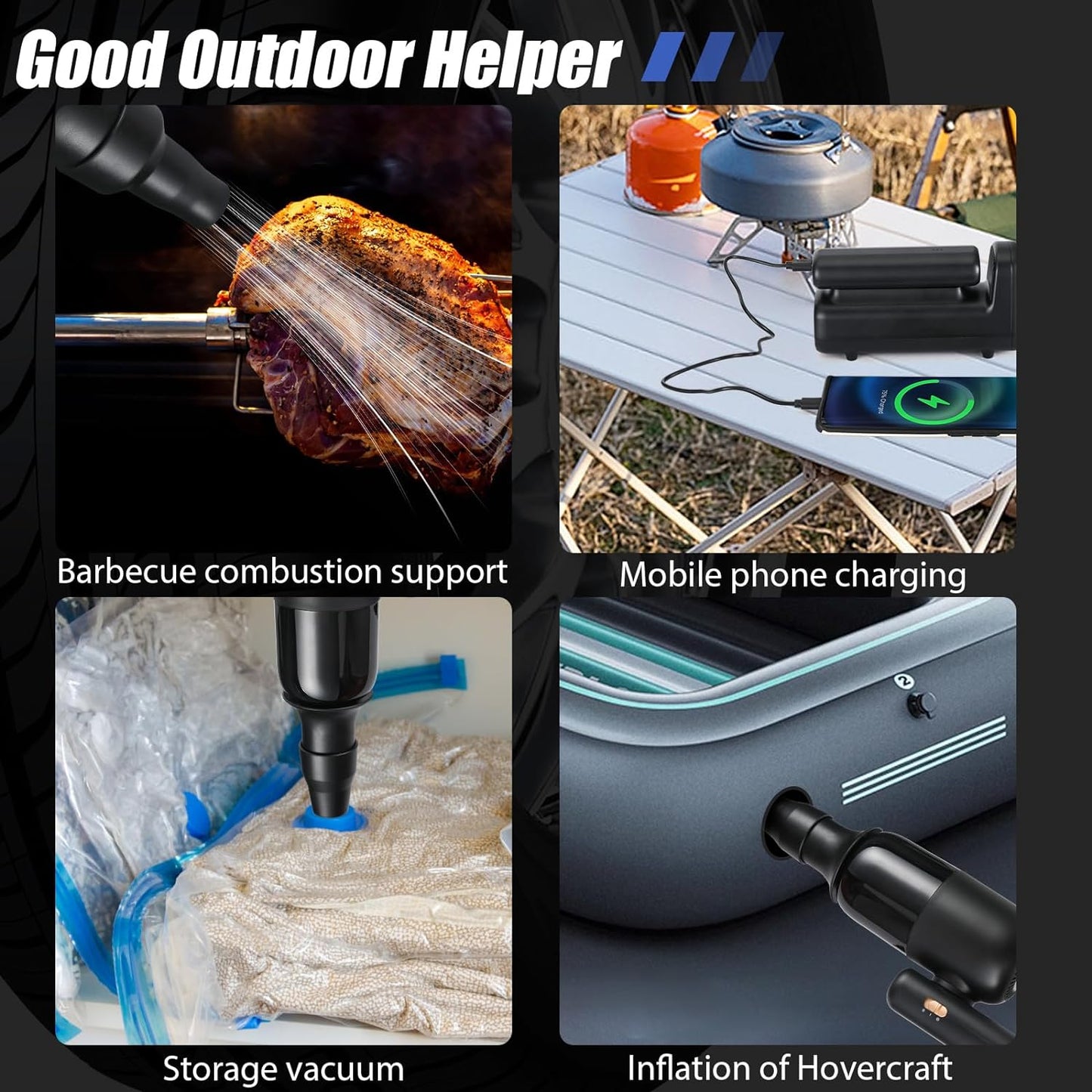 5-in-1 Multi-Functional Vacuum Cleaner & Inflation Pump Set