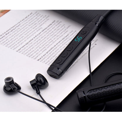 Metal Neck-Mounted Bluetooth Earphones