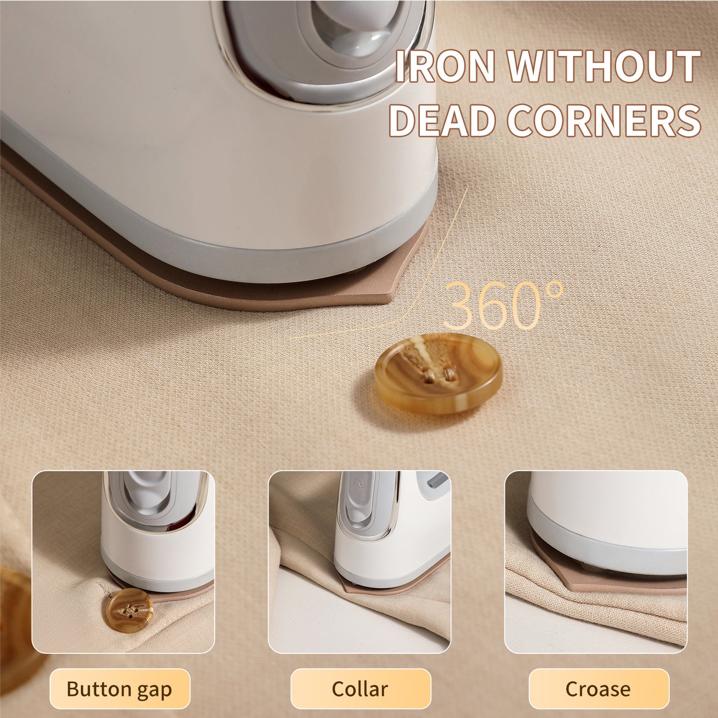 Handheld Steamer Iron – 3-in-1 Smart Fabric Care