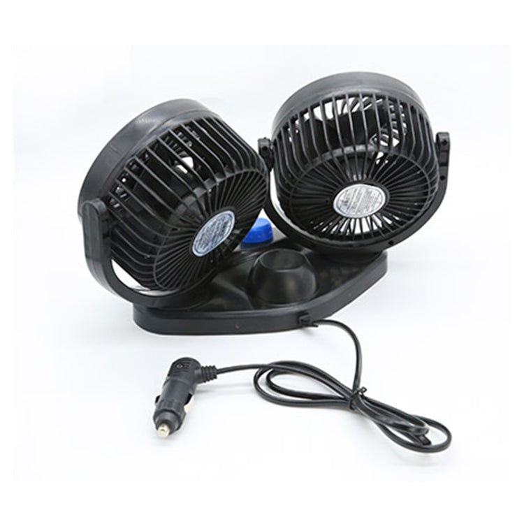 USB Dual 4-Inch Car Fan – 100% Pure Copper Motor | JD-F11