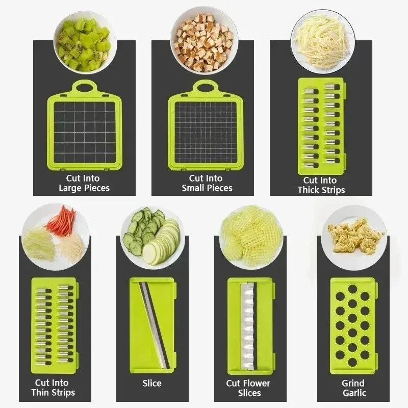 14 in 1 Multifunctional Vegetable Chopper Food Chopper